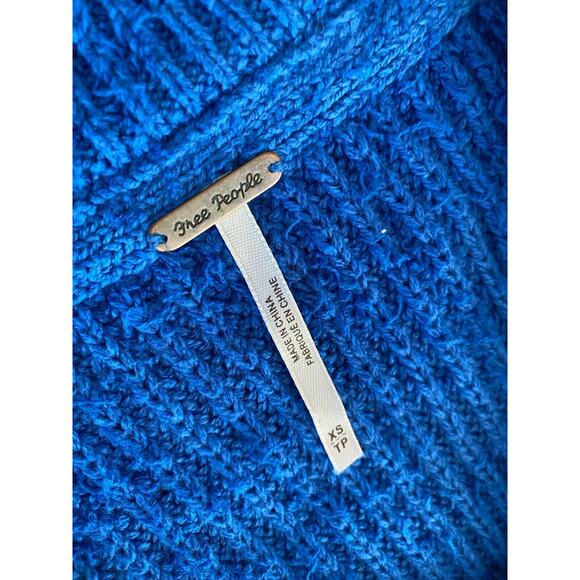 FREE PEOPLE Sunday Scoop Hi-Low Tunic Sweater oversized Cotton Blend XS/TP - Picture 8 of 11